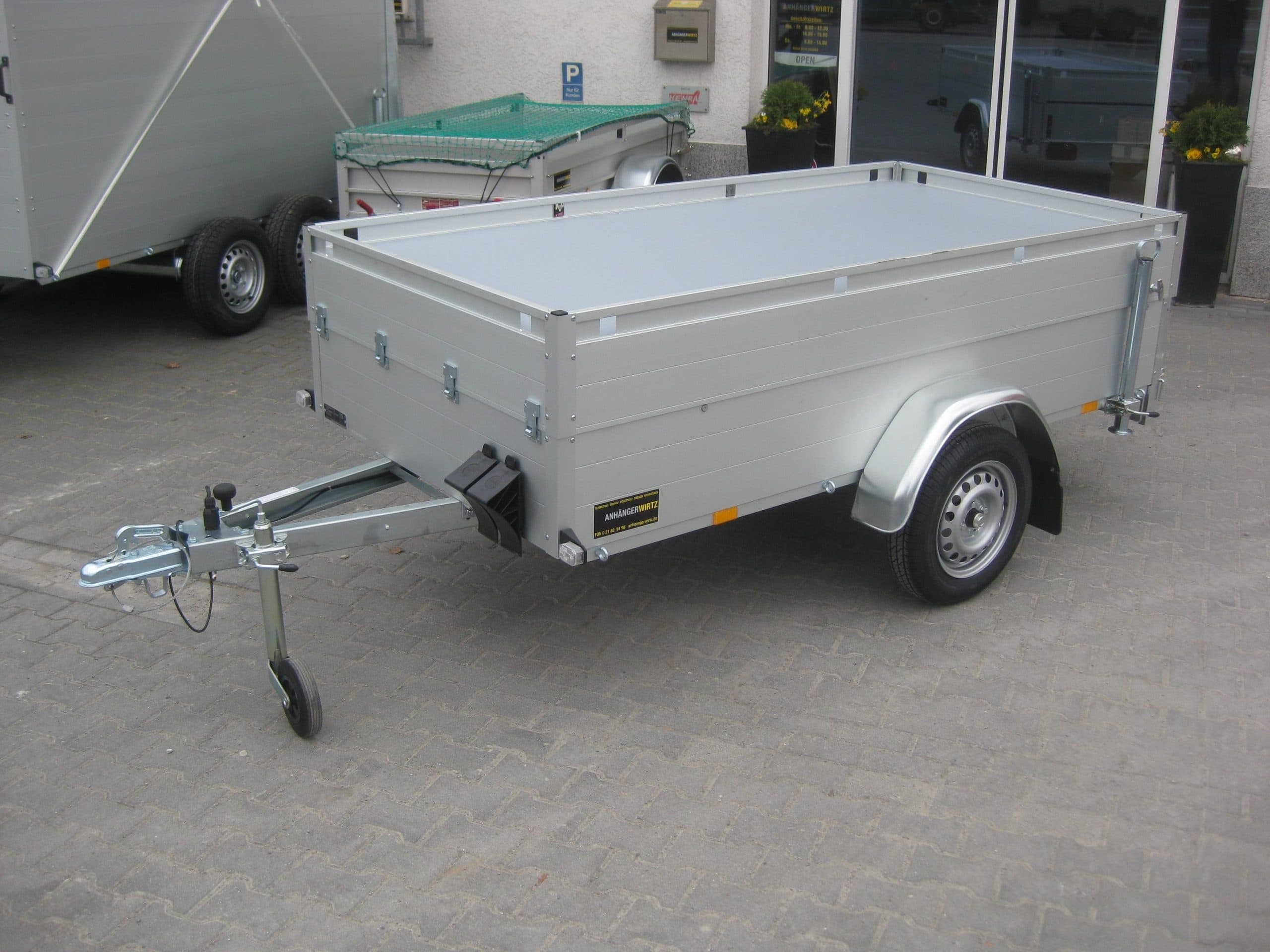 Rimorchio con coperchio ALUBOXX GT 750 HT 251x126x48 cm, S, 750 kg