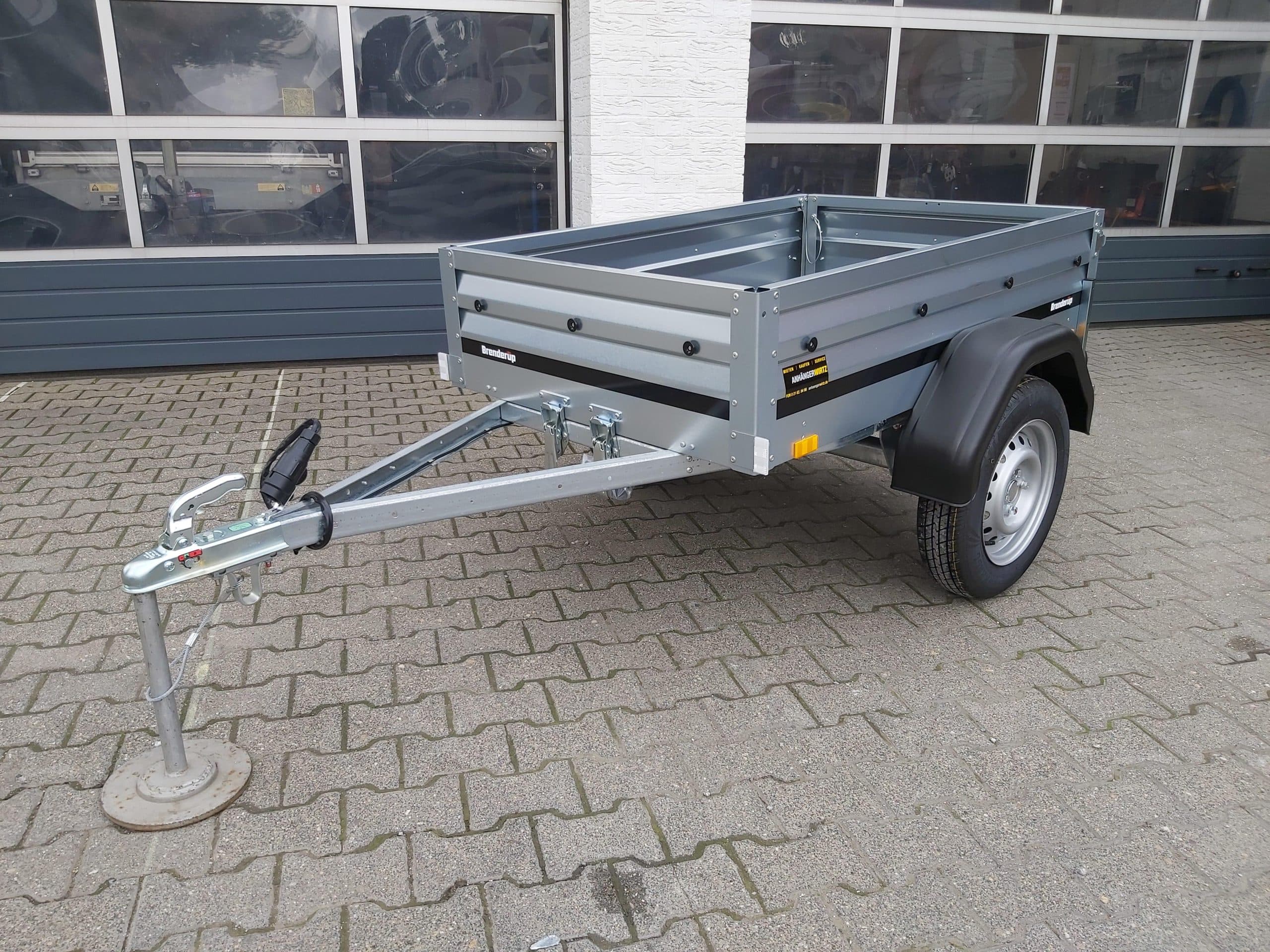 Rimorchio Brenderup 1150 S UB 500 144x94x35 cm con timone pieghevole (XXS) 500 kg offerta online