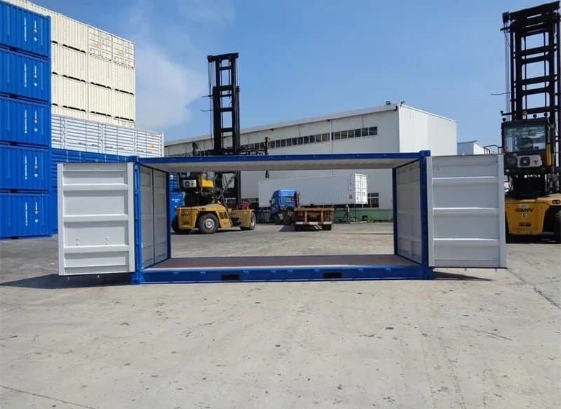20-Fuß-Doppeltür-Seecontainer (offene Seite)