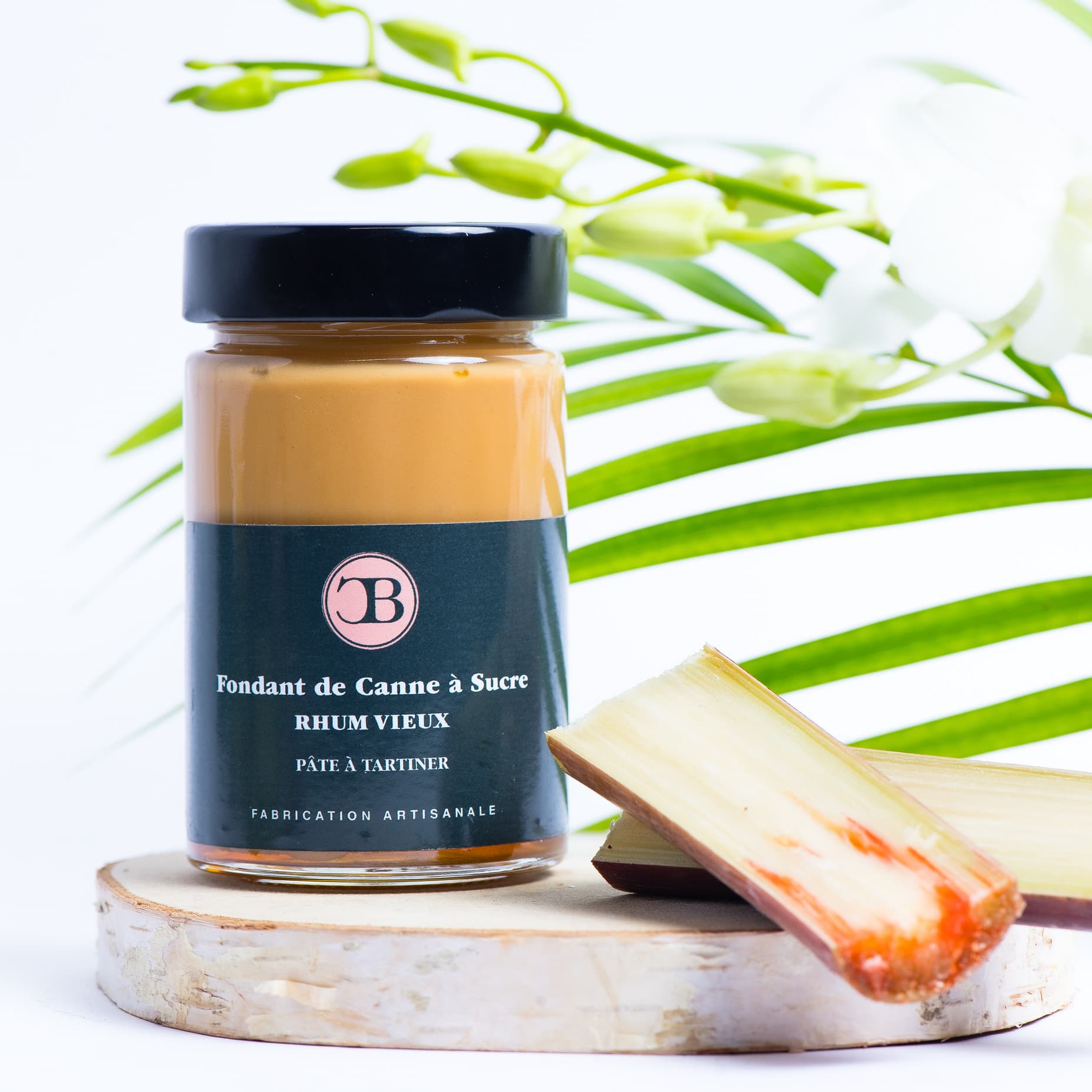 Fondant de Canne à Sucre au Rhum Vieux · Canne Bonbon · Guadeloupe · bocal 250g