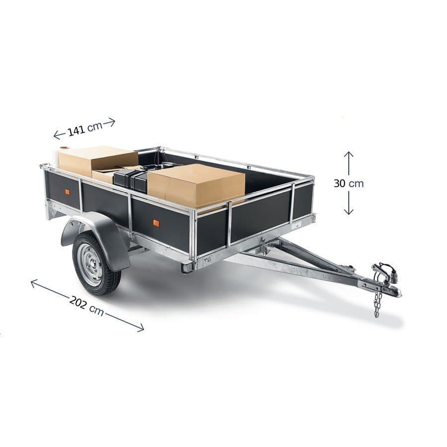 Remorque Bois 1 Essieu 750Kg Dbd