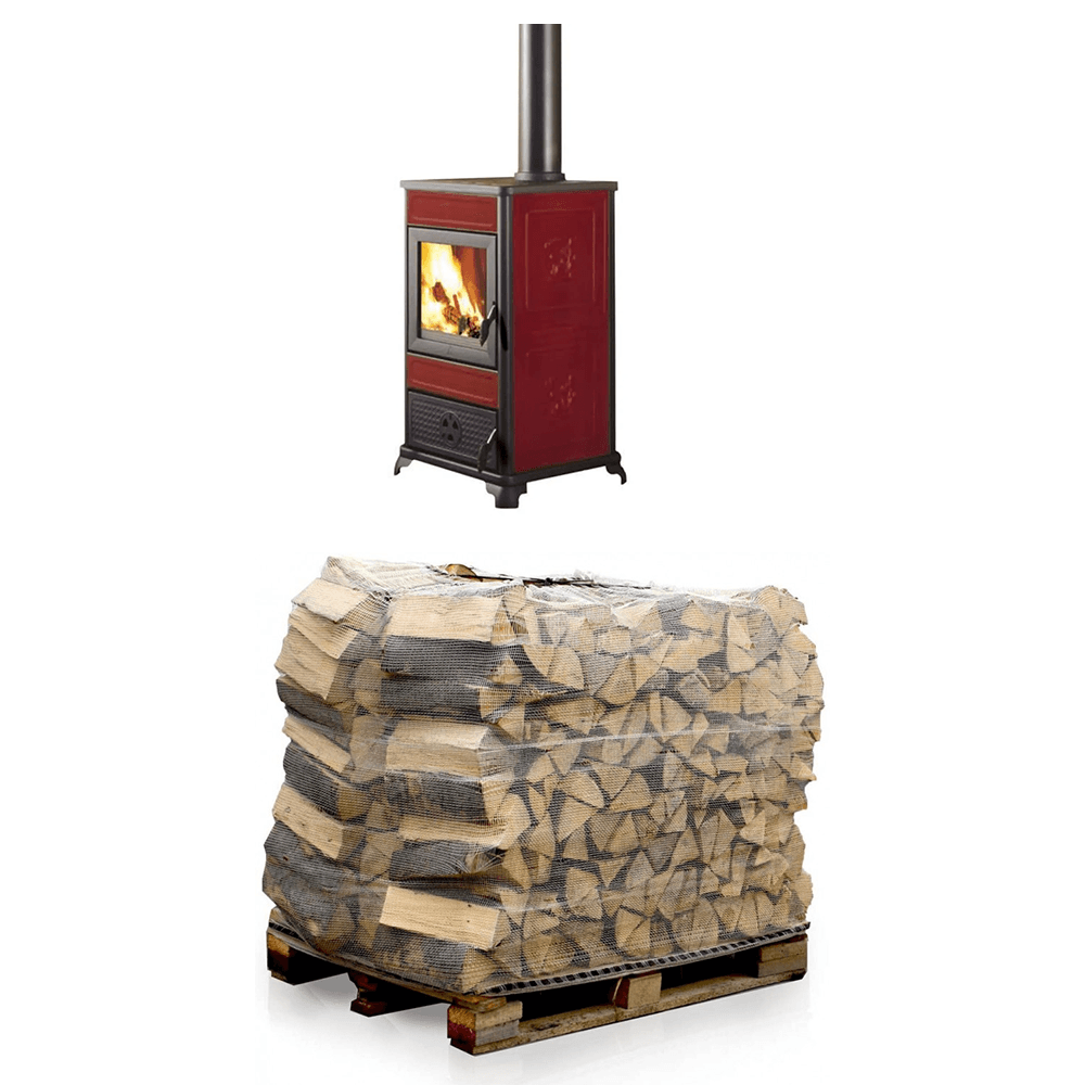 Poêle à bois 8,5 kW + Bois De Chauffage -Bois De Chêne