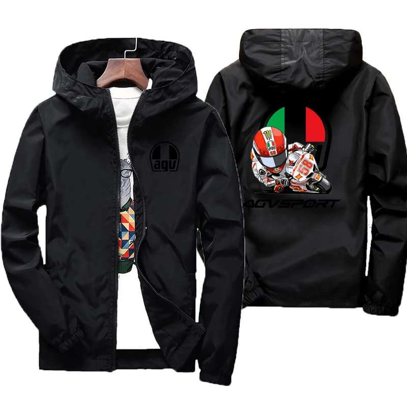 2025 printemps et automne personnalité Style nouveau coupe-vent à capuche manteau de sport vestes à glissière en plein air voyage mode hommes vêtement