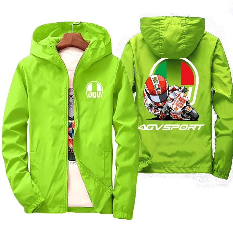 2025 printemps et automne personnalité Style nouveau coupe-vent à capuche manteau de sport vestes à glissière en plein air voyage mode hommes vêtement