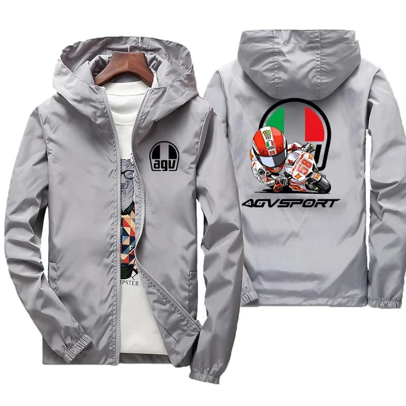 2025 printemps et automne personnalité Style nouveau coupe-vent à capuche manteau de sport vestes à glissière en plein air voyage mode hommes vêtement