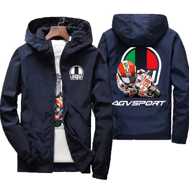 2025 printemps et automne personnalité Style nouveau coupe-vent à capuche manteau de sport vestes à glissière en plein air voyage mode hommes vêtement