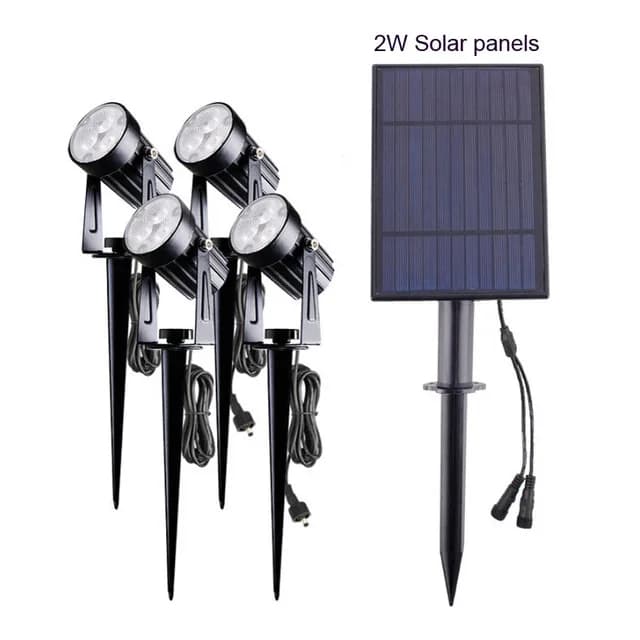 Lampe Solaire LED d'Extérieur Imperméable, Conforme à la Norme IP65, Lumière Blanche Chaude ou Froide, Luminaire Décoratif, Idéal pour un Jardin ou un