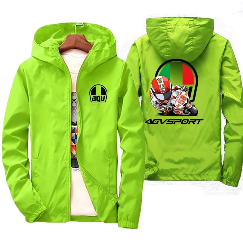 2025 printemps et automne personnalité Style nouveau coupe-vent à capuche manteau de sport vestes à glissière en plein air voyage mode hommes vêtement