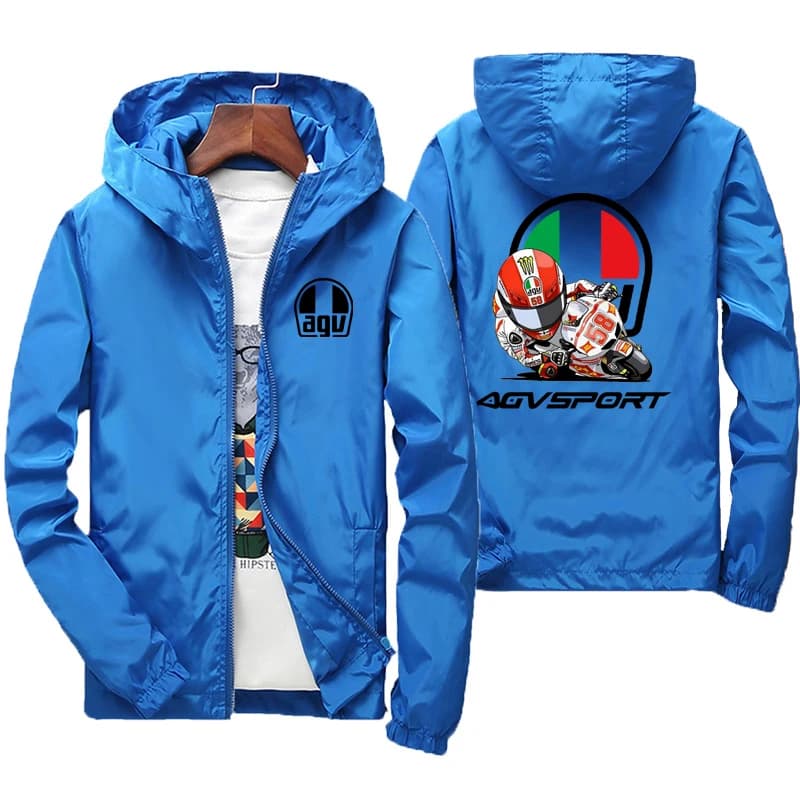 2025 printemps et automne personnalité Style nouveau coupe-vent à capuche manteau de sport vestes à glissière en plein air voyage mode hommes vêtement