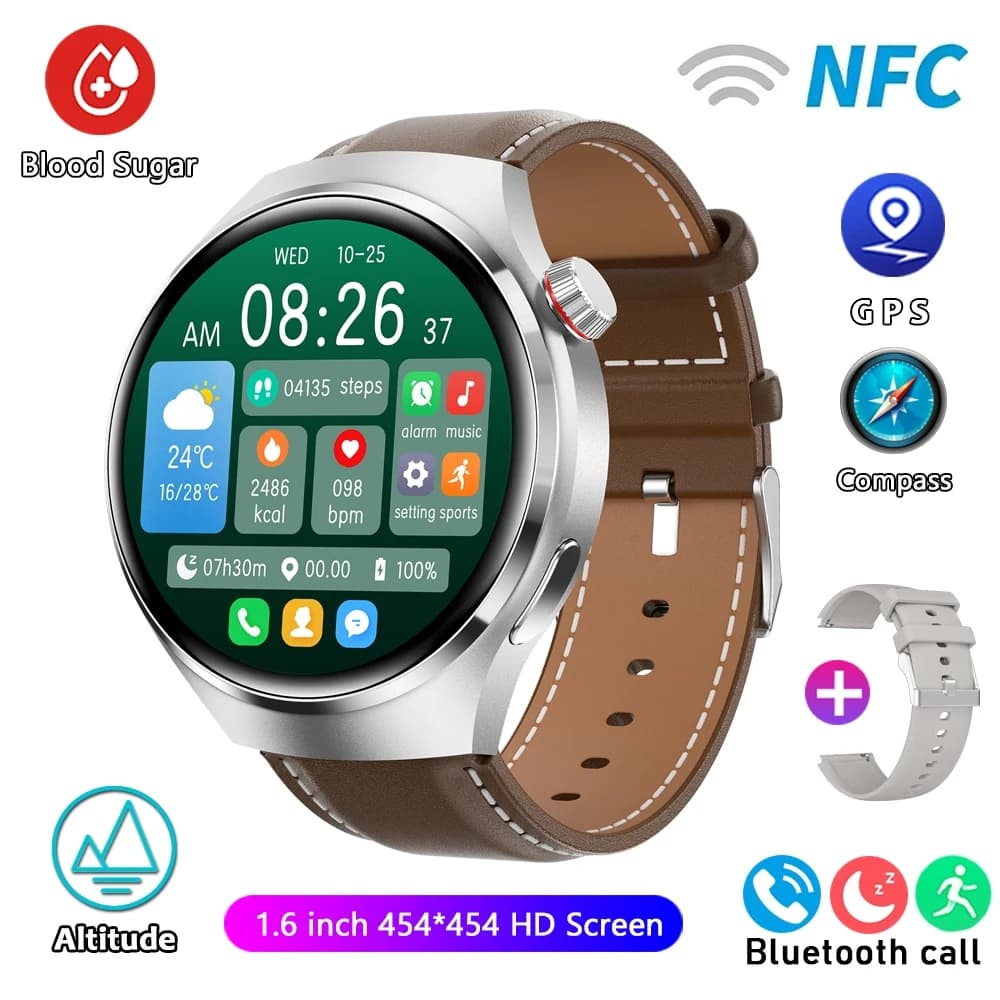 Nouveau Huawei GT4 PRO montre intelligente hommes montre 4 Pro AMOLED HD écran Bluetooth appel GPS NFC fréquence cardiaque étanche SmartWatch 2025 nou