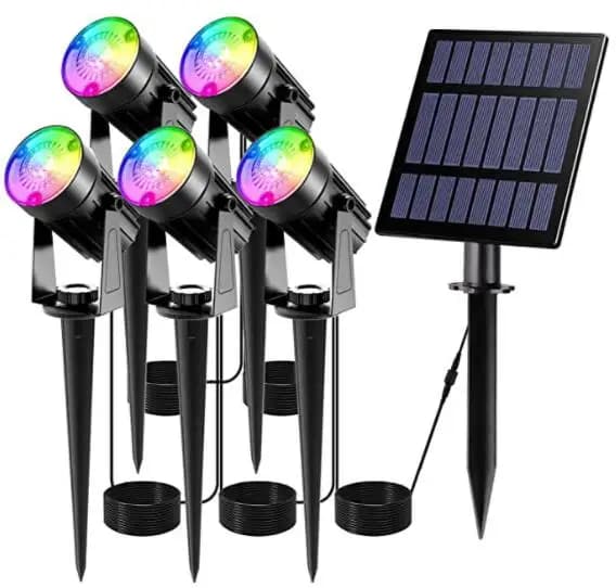 Lampe Solaire LED d'Extérieur Imperméable, Conforme à la Norme IP65, Lumière Blanche Chaude ou Froide, Luminaire Décoratif, Idéal pour un Jardin ou un