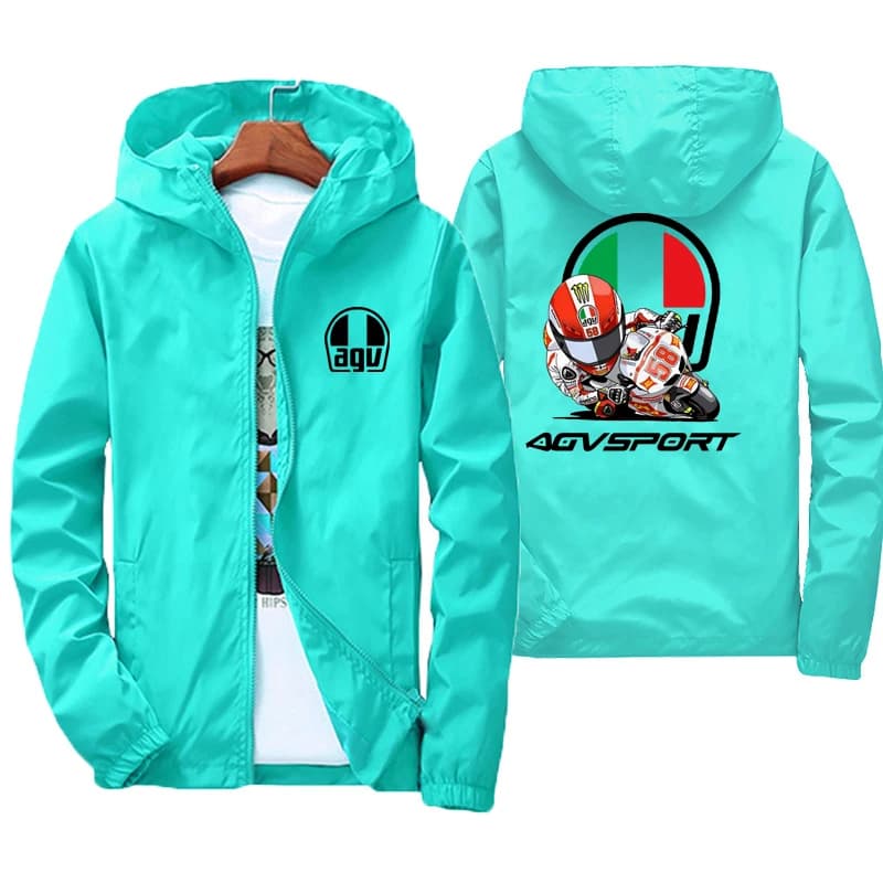 2025 printemps et automne personnalité Style nouveau coupe-vent à capuche manteau de sport vestes à glissière en plein air voyage mode hommes vêtement