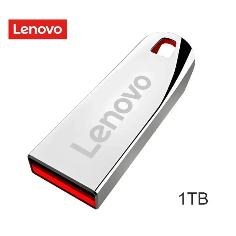 Lenovo-Clé USB 3.0 portable en métal haute vitesse, clé USB, mémoire étanche, disque flash, 1 To, 512 Go, 256 Go, 2 To - 1TB