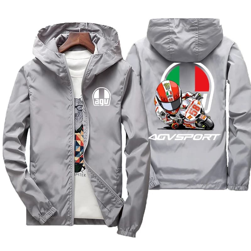 2025 printemps et automne personnalité Style nouveau coupe-vent à capuche manteau de sport vestes à glissière en plein air voyage mode hommes vêtement