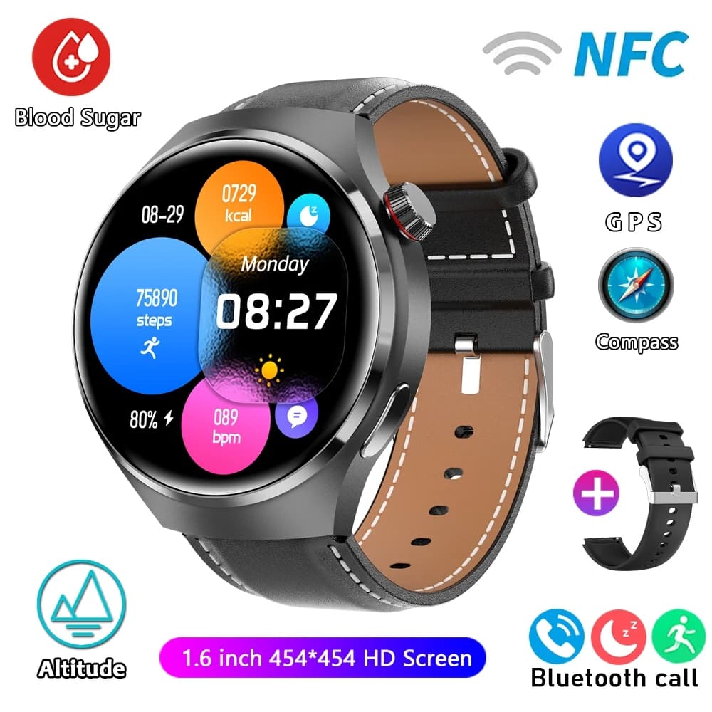 Nouveau Huawei GT4 PRO montre intelligente hommes montre 4 Pro AMOLED HD écran Bluetooth appel GPS NFC fréquence cardiaque étanche SmartWatch 2025 nou