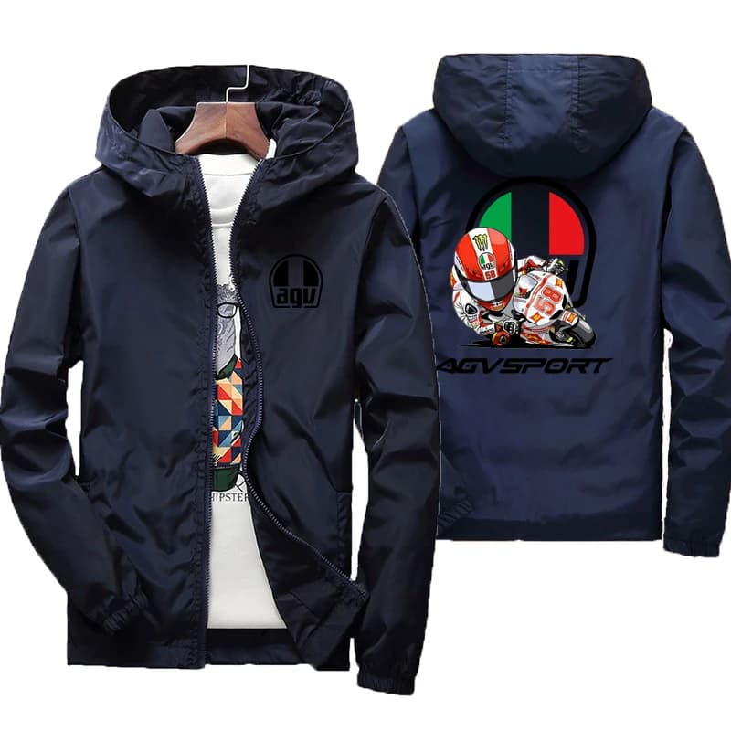 2025 printemps et automne personnalité Style nouveau coupe-vent à capuche manteau de sport vestes à glissière en plein air voyage mode hommes vêtement