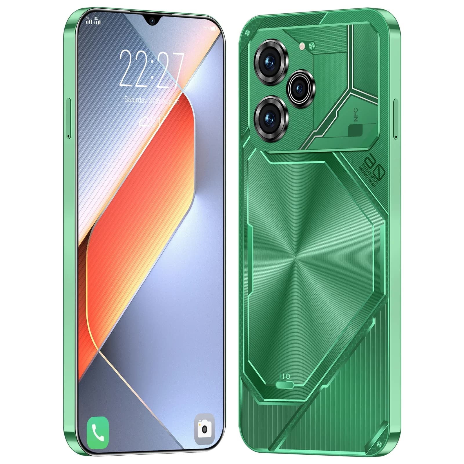Nouveau smartphone Pova 6 Pro déverrouille l'écran haute définition avec un double analogique 7.3 pouces 22 Go + 2 To 5G Celulares Android 14 8000 mAh