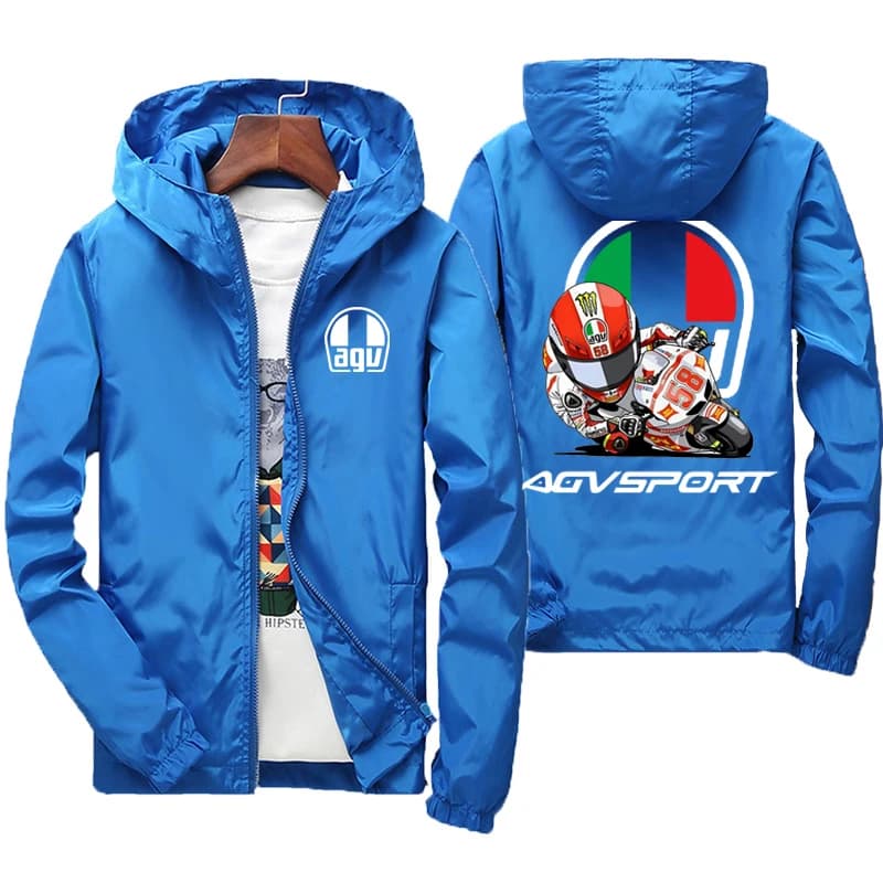 2025 printemps et automne personnalité Style nouveau coupe-vent à capuche manteau de sport vestes à glissière en plein air voyage mode hommes vêtement