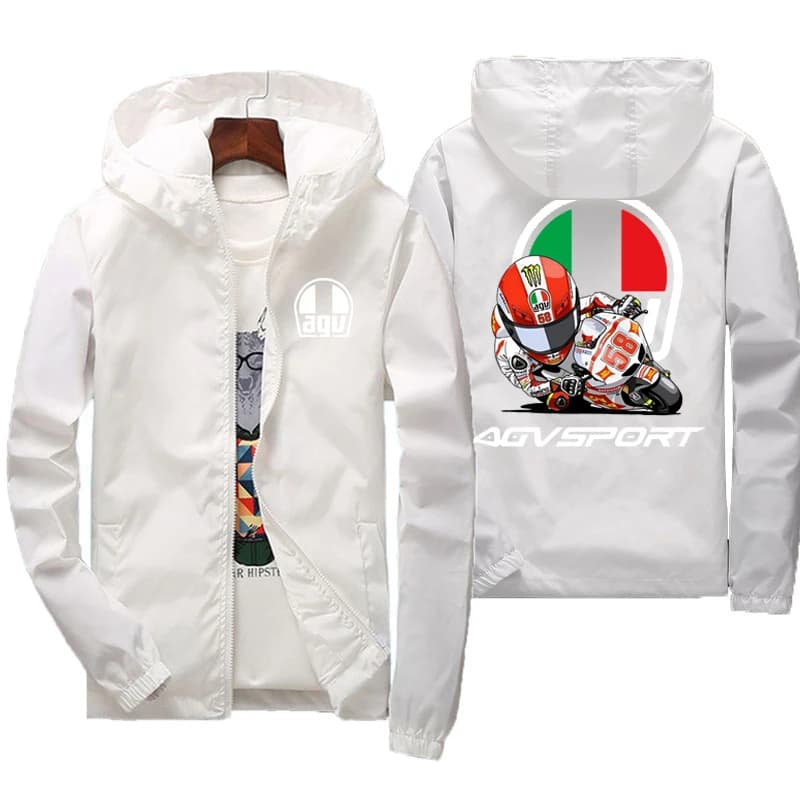 2025 printemps et automne personnalité Style nouveau coupe-vent à capuche manteau de sport vestes à glissière en plein air voyage mode hommes vêtement
