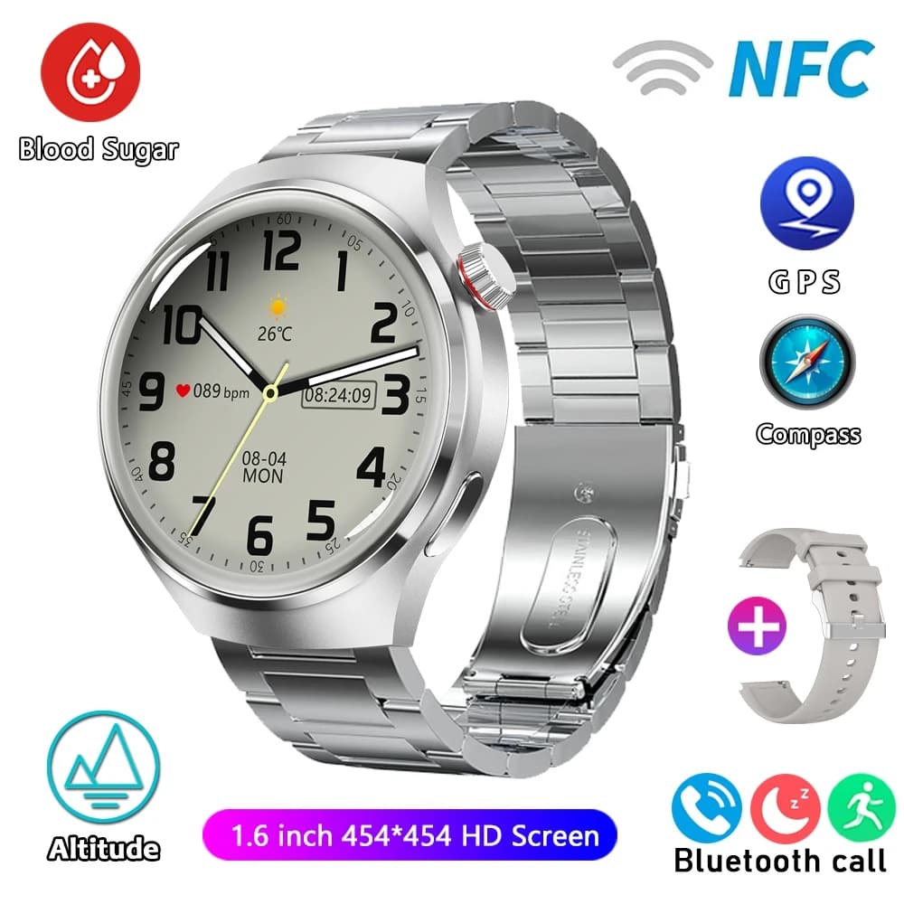 Nouveau Huawei GT4 PRO montre intelligente hommes montre 4 Pro AMOLED HD écran Bluetooth appel GPS NFC fréquence cardiaque étanche SmartWatch 2025 nou
