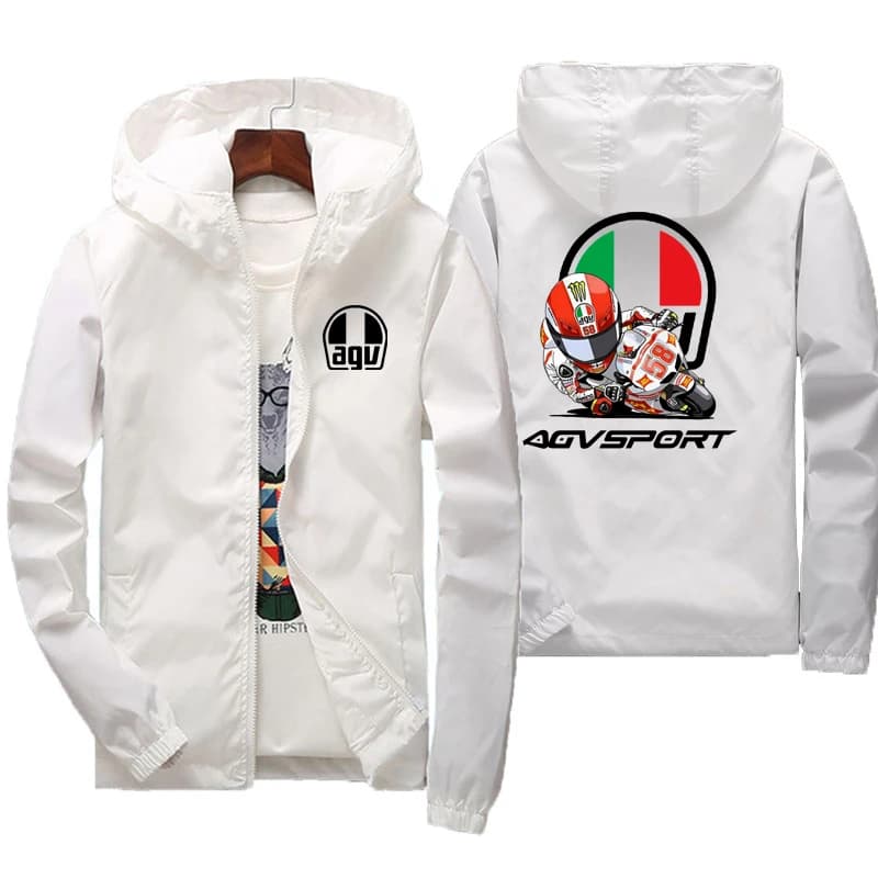 2025 printemps et automne personnalité Style nouveau coupe-vent à capuche manteau de sport vestes à glissière en plein air voyage mode hommes vêtement