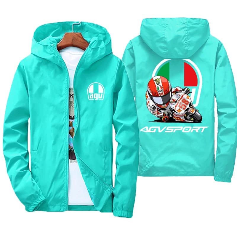 2025 printemps et automne personnalité Style nouveau coupe-vent à capuche manteau de sport vestes à glissière en plein air voyage mode hommes vêtement