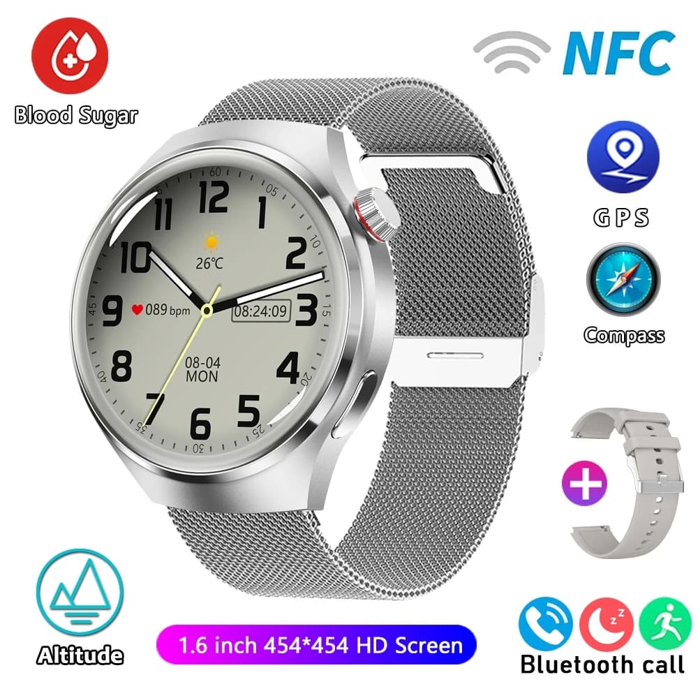 Nouveau Huawei GT4 PRO montre intelligente hommes montre 4 Pro AMOLED HD écran Bluetooth appel GPS NFC fréquence cardiaque étanche SmartWatch 2025 nou