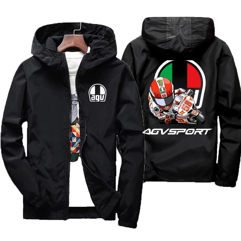 2025 printemps et automne personnalité Style nouveau coupe-vent à capuche manteau de sport vestes à glissière en plein air voyage mode hommes vêtement
