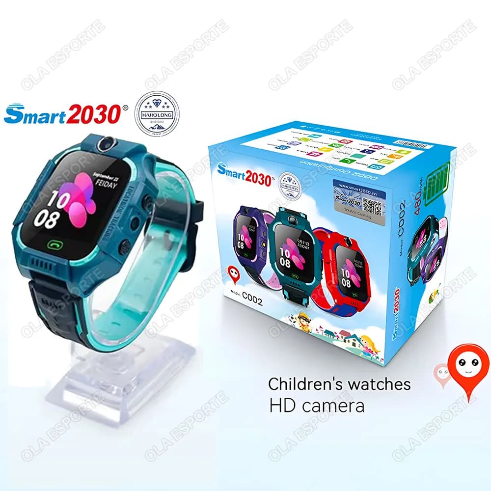 Montre Connectée Enfant GPS – Localisation, SOS, Appels & Caméra Étanche IP67 - green