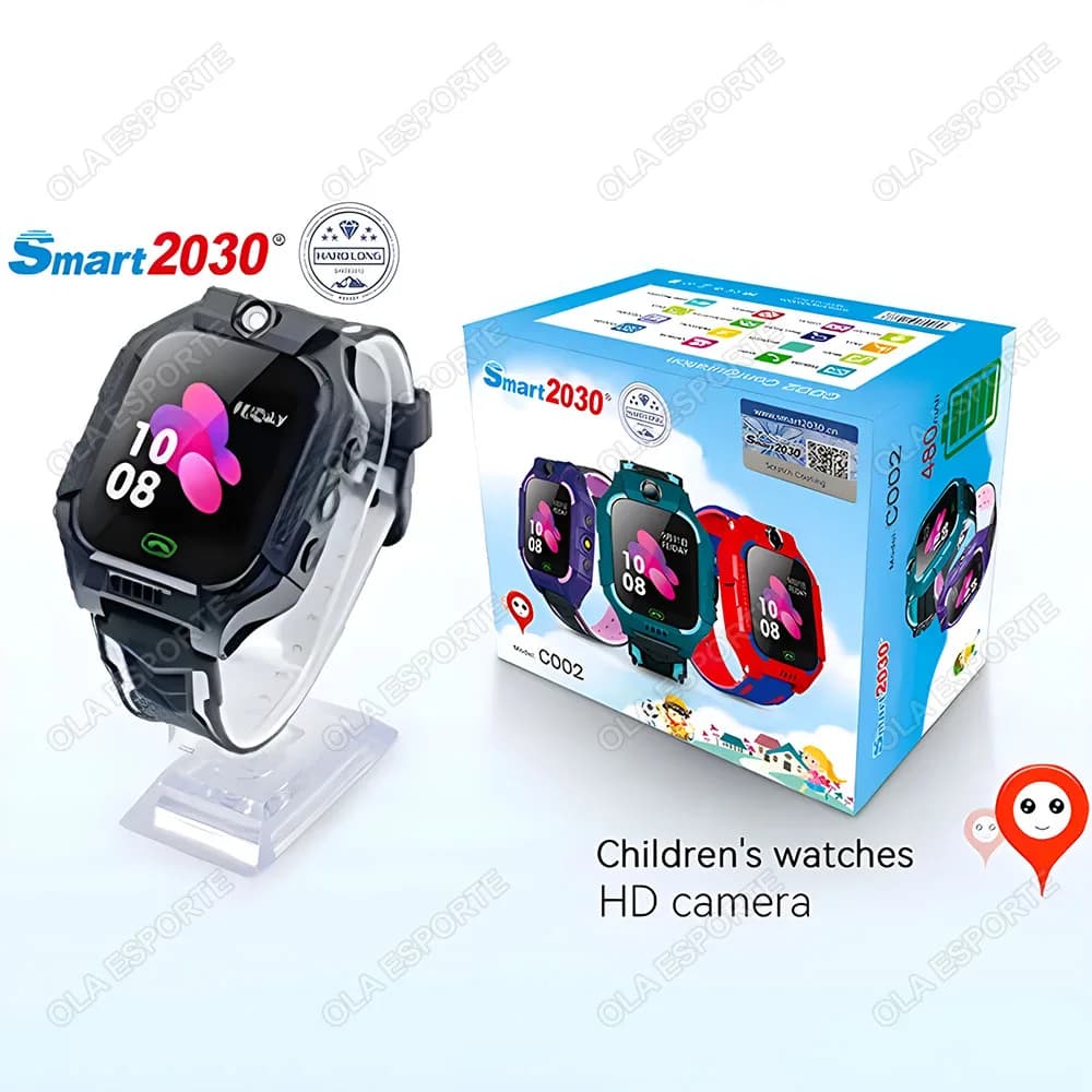 Montre Connectée Enfant GPS – Localisation, SOS, Appels & Caméra Étanche IP67 - Black