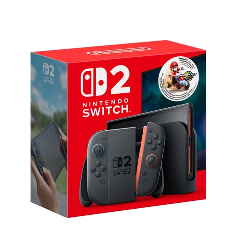 Nintendo Switch 2 + Mario Bros – Console 4K, Écran 7.9", Mode TV Ultra Stable - add Mario Kart World , France