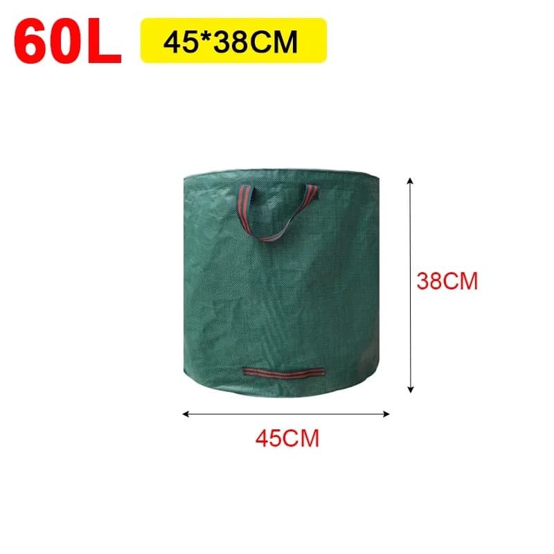 Sac à Compost Pliable Grande Capacité – Déchets Verts & Feuilles Réutilisable - 60L-45x38cm