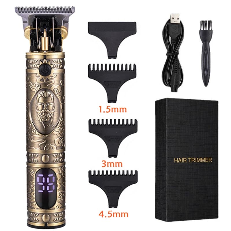 Rasoir Électrique Sans Fil Homme – Tondeuse Rechargeable Précision Voyage & Maison - CHINA , T9-BG2102L Gold
