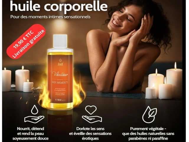 Vibratissimo Hot Moments – Huile de Massage Chauffante et Apaisante – 100 ml - Hot Moments