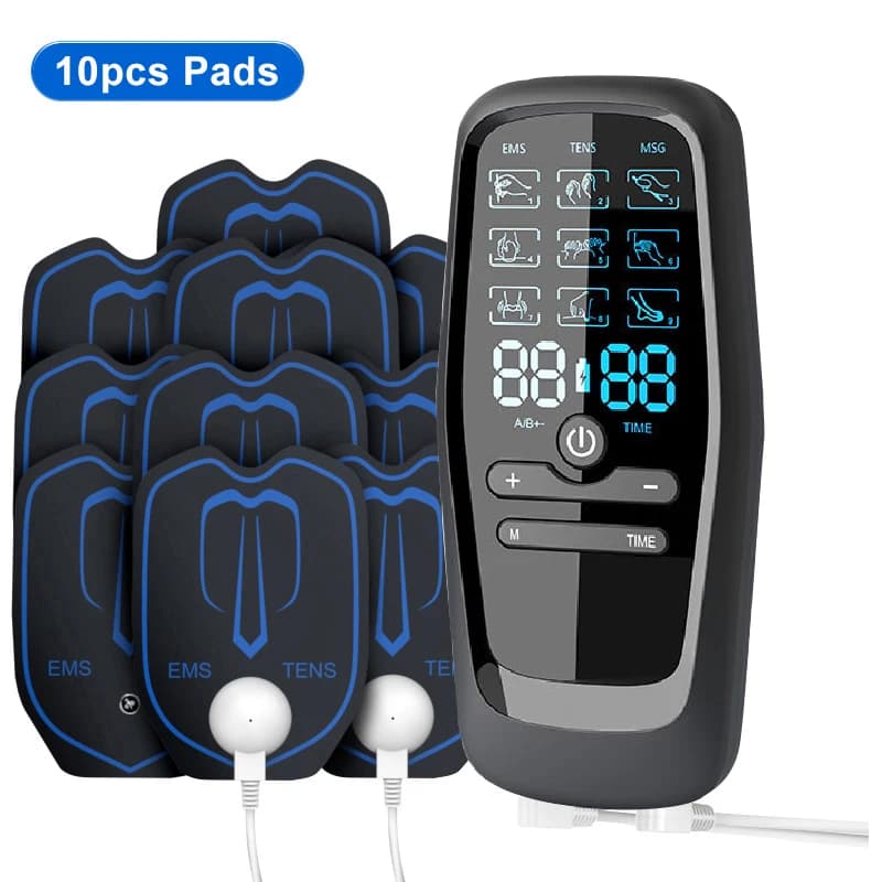 Électrostimulateur TENS & EMS 5‑en‑1 – Soulagement Douleurs, Massage, Acupuncture Électrique & Programme Minceur – Appareil de Physiothérapie Recharge