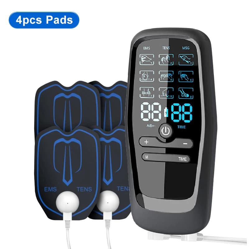 Électrostimulateur TENS & EMS 5‑en‑1 – Soulagement Douleurs, Massage, Acupuncture Électrique & Programme Minceur – Appareil de Physiothérapie Recharge