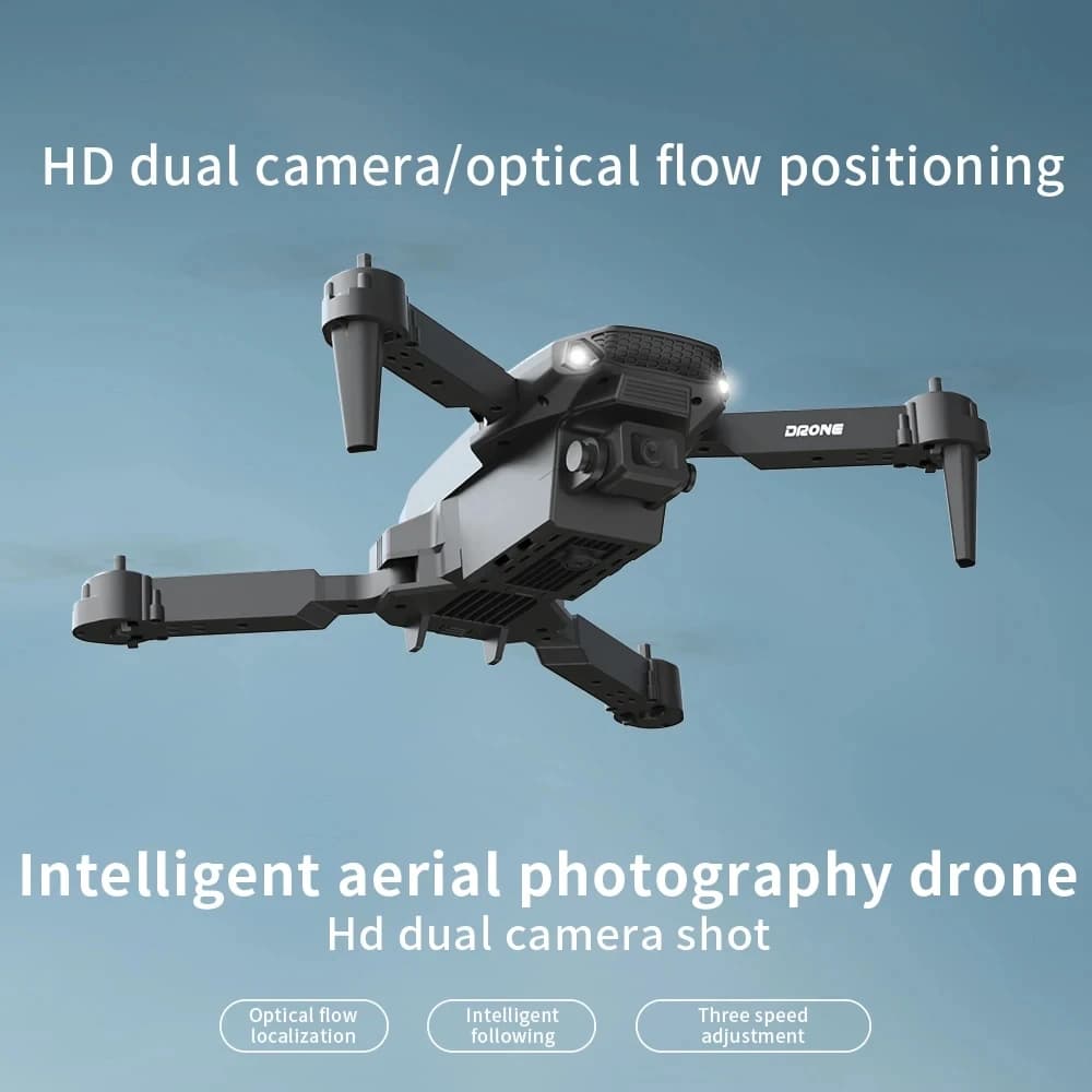 Drone  E88 1080P HD WIFI FPV – Mini Drone Pliable avec Double Caméra Grand Angle & Télécommande - 1080p FHD , COLOR 0