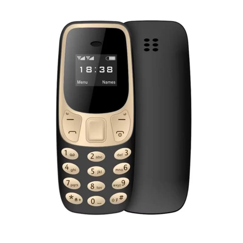 Mini Portable L8star BM10 — Téléphone ultra‑mini - black gold