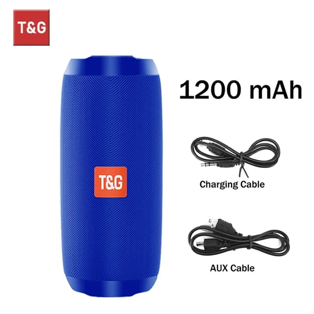 Haut‑parleur Bluetooth T&G TG117 – Puissance, autonomie et résistance pour toutes vos sorties - blue