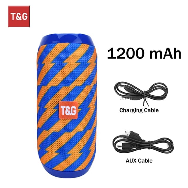 Haut‑parleur Bluetooth T&G TG117 – Puissance, autonomie et résistance pour toutes vos sorties - BlueYellow