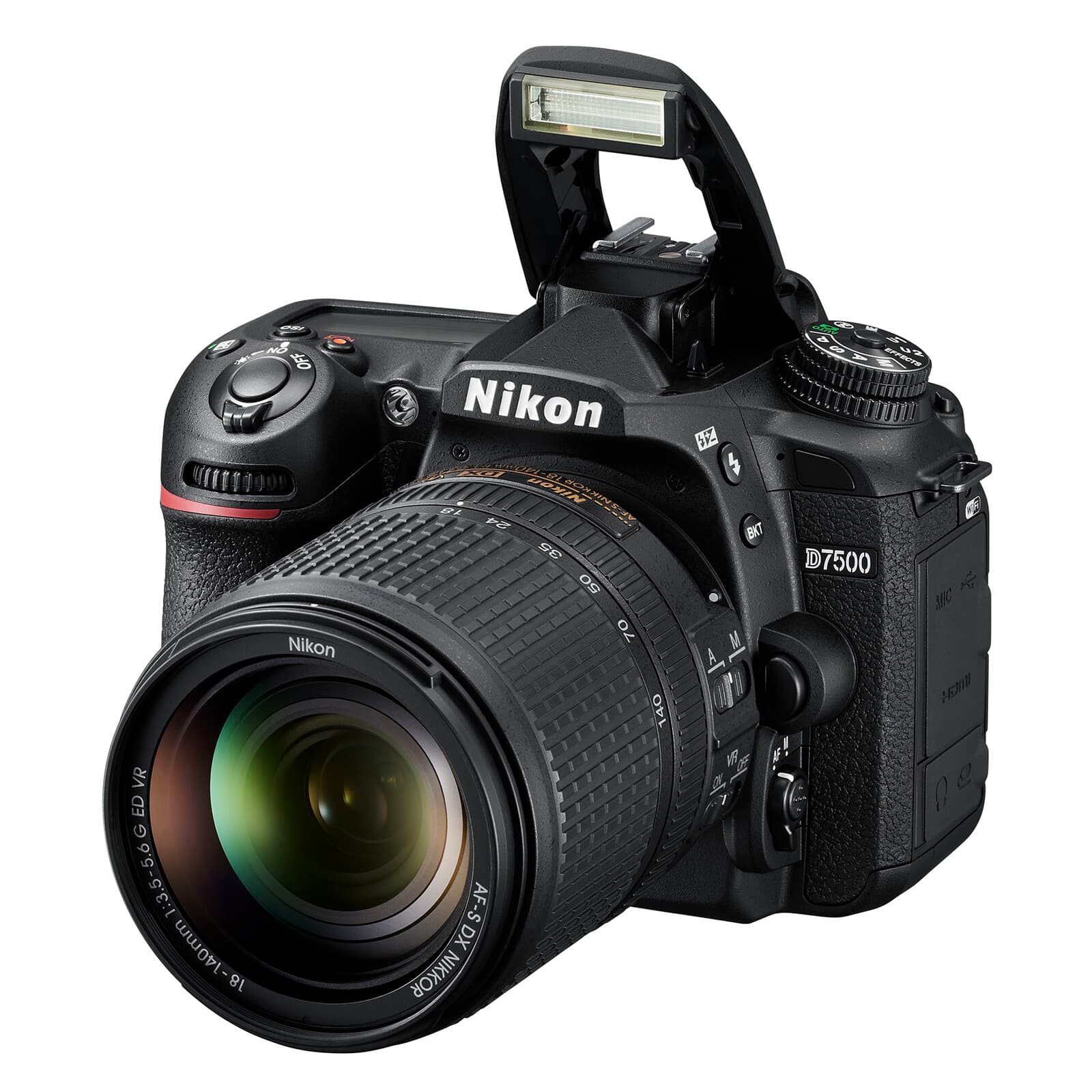 Nikon D7500 Black + AF-S DX 18-140 mm f/3,5-5,6G ED VR