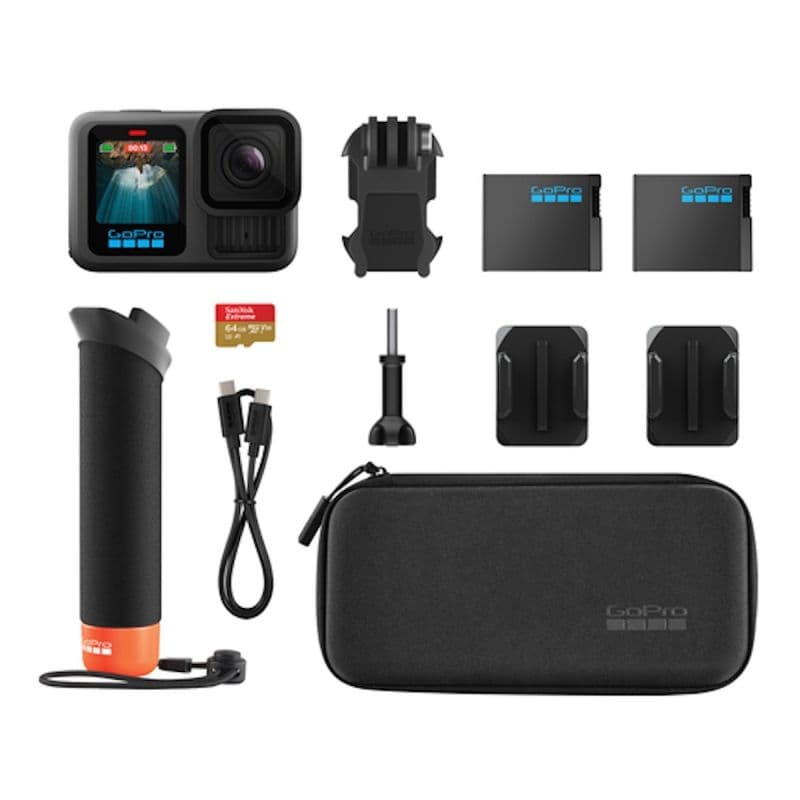 GoPro HERO13 (Black) + Accessories Hard Bundle