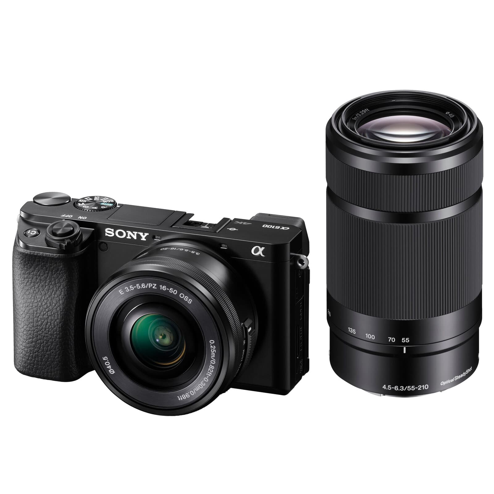 Sony Alpha 6100A (Black) + E PZ 16-50 mm f/3,5-5,6 OSS + E 55-210 mm f/4,5-6,3 OSS