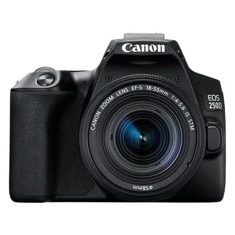 Canon EOS 250D Black + Canon EF-S 18-55mm f/4-5.6 IS STM