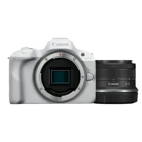Canon EOS R50 White + Canon RF-S 18-45mm f/4.5-6.3 IS STM
