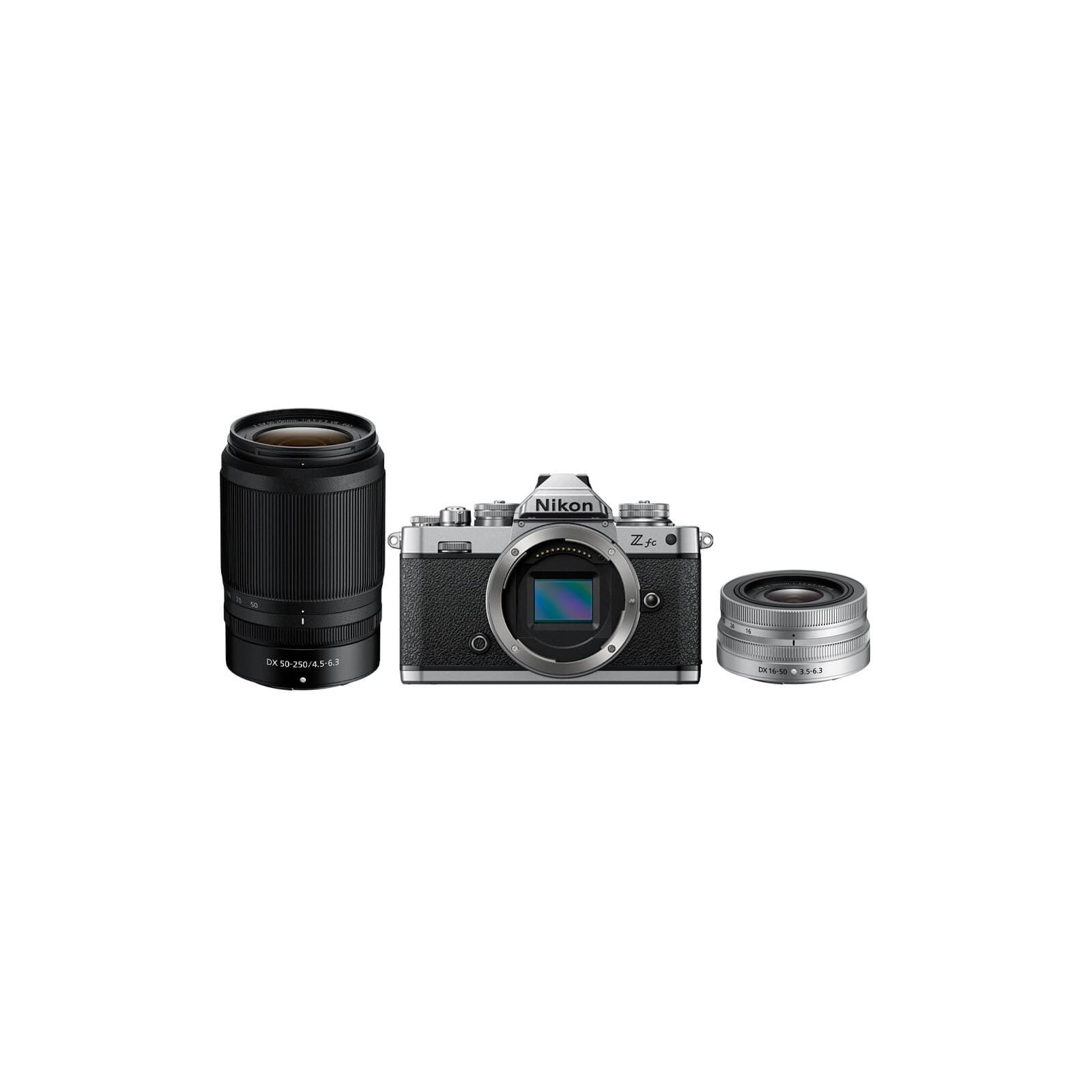Nikon Z fc Silver/Black + NIKKOR Z DX 16-50mm f/3,5-6,3 VR SE + NIKKOR Z DX 50-250mm f/4,5-6,3 VR