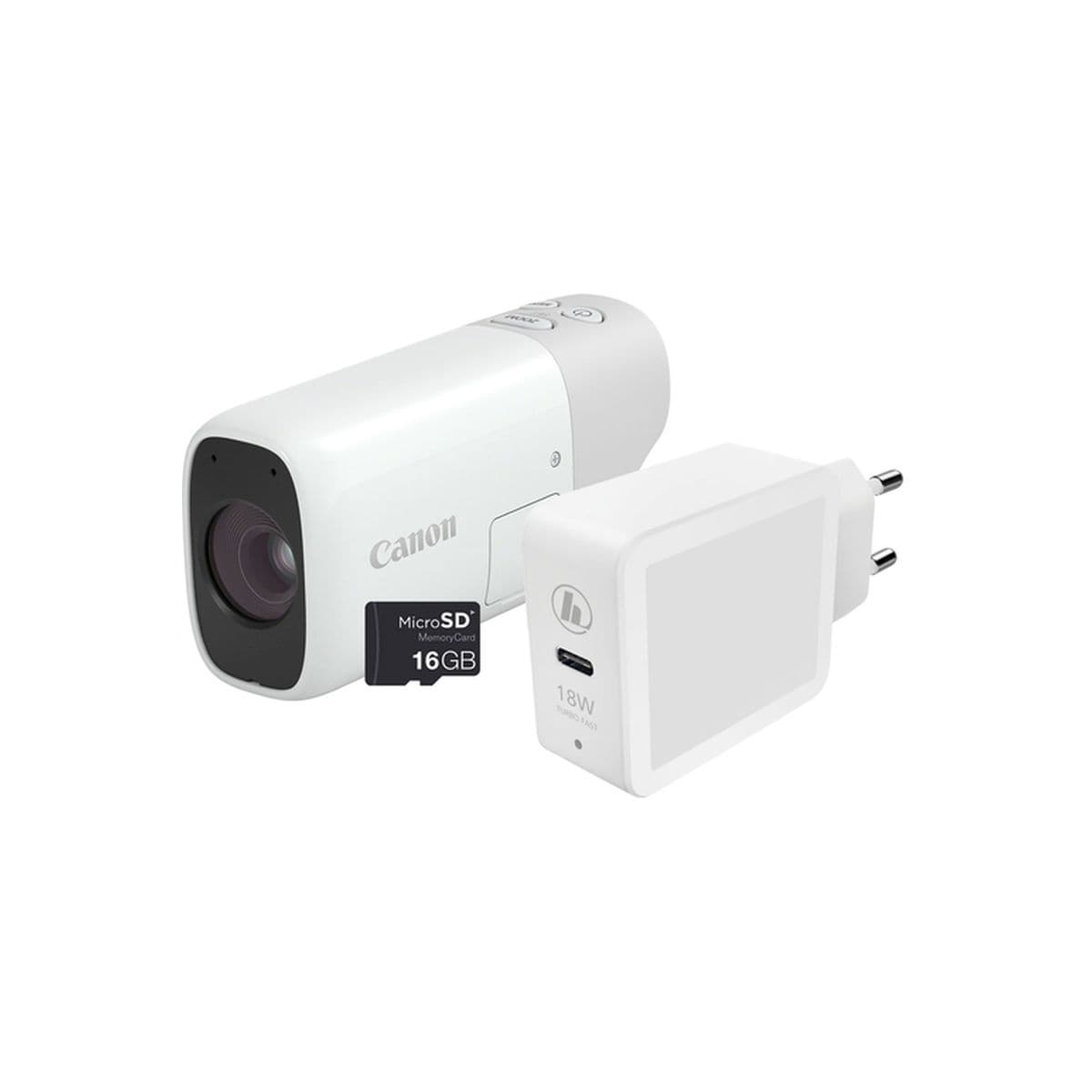 Canon PowerShot Zoom Essential Kit – White