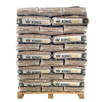 Palet de 77 sacos de pellet kingfoc