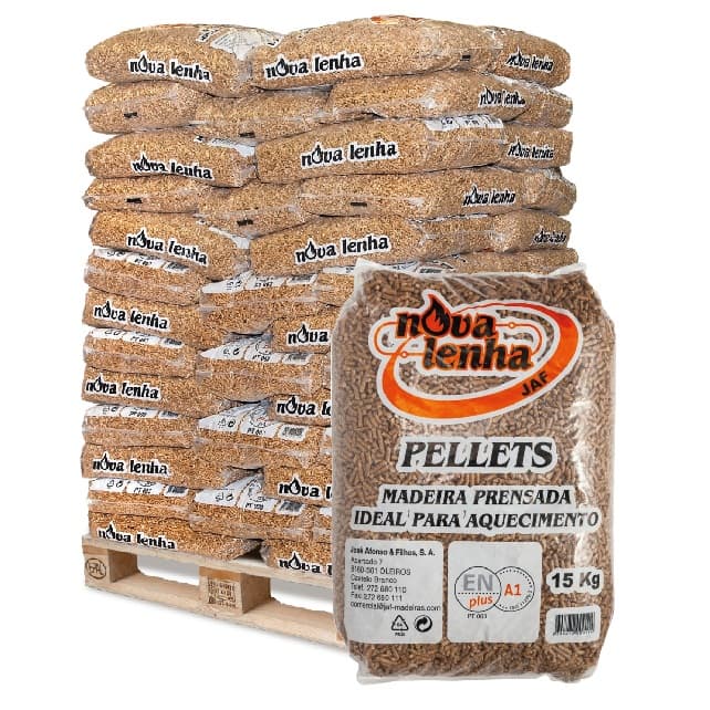Pellets Nova Lenha 77 sacos de 15 Kg