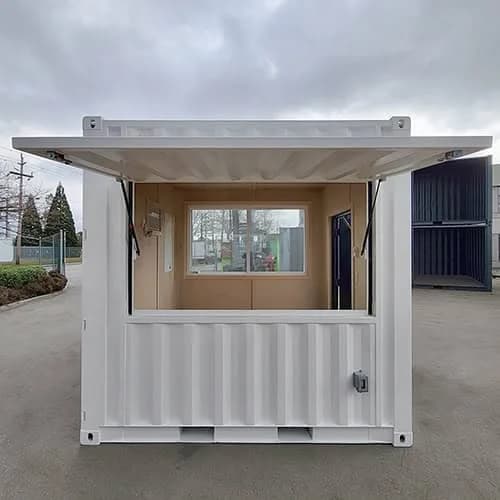 Contenedor de cafetería/bar de 10 pies Nuevo Blanco